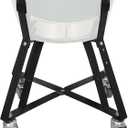 Heavy-Duty Rolling Cart Compatible with Large Big Green Egg Nest,Kamado Grill Nest, Locking Casters, Powder-Coated Steel Stand, Outdoor Green Egg Nest Grill Accessories with Easy Assembly