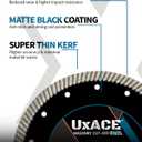 7 Inch Diamond Blade, 7/8 Inch Arbor, 7'' Super Thin Diamond Tile Blade for Angle Grinder & Tile Saw, General Purpose Diamond Cutting Wheel for Ceramic, Tile, Marble, Granite, Brick, Porcelain