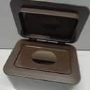 Whiidoom Wipes Dispenser, One-Handed Operation Wipe Holder for Baby & Adult, Seal-Designed Wipes Container for Bathroom Keep Diaper Wipes Fresh (Brown)