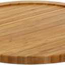 YBM Home Bamboo Wooden Non-Skid Lazy Susan Turntable Fully Rotating Pantry Cabinet (20")