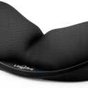 LINGSFIRE Memory Foam Mouse Wrist Rest Keyboard Wrist Rest Pad Anti-Skid Mousepad Support Wrist Rest Mat for Office Computer Laptop Mac- Durable Comfortable Lightweight Easy Typing(5.1 * 2.8" Black)