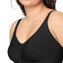 Warner's womens Easy Does It Underarm Smoothing With Seamless Stretch Wireless Lightly Lined Comfort Rm3911a Bra, Rich Black, X-Large US