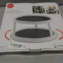 Copco Non-Skid Turntable, 2-Tier, 12-Inch, Durable & Easy Clean, White/Gray