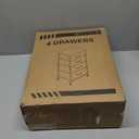 ODK Dresser for Bedroom with 4 Storage Drawers, Small Dresser Chest of Fabric Drawers with Sturdy Steel Frame, Wood Top, Black