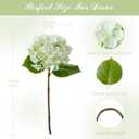 4 Pcs Real Touch Hydrangea Artificial Flowers, 18'' Large Latex Hydrangeas with 6.3'' Full Flower Head & Bendable Stems, Faux Hydrangea Stems for Home Wedding Party Decor & Centerpieces