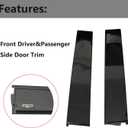 GXARTS Front Left Right Pair B Pillar Trim Panel Door Molding Windshield Outer Side 84263144 84263145 Compatible with Cadillac Escalade ESV fit for Chevrolet Suburban Tahoe 2015-2020 GMC Yukon XL