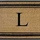 A1HC Natural Rubber & Coir Flocked Doormat, 30x48, Monogrammed Door Mat For Front Door, Anti-Shed Treated Durable Doormat for Entrance, Heavy Duty, Front Porch Entry Doormat