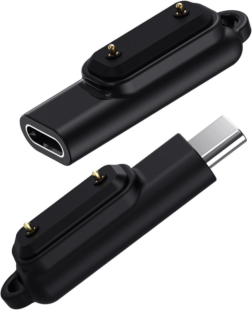 MOTONG Compatible with Huawei Band 10 USB C Charging Dock Adapter, Replacement USB Type C Male + Female Charger Charging Dock Adapter Connector Compatible with Huawei Band 10 / Watch Fit 3