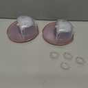 Two Complete Sets Compatible with Momcozy M6 Breast Pump Replacement Parts (24mm Two Complete Sets with 17/19/21mm Flanges) Incomplete Silicone Diaphragm Installation May Cause Leaking