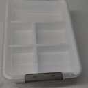 Citylife 17 QT Plastic Storage Box with Removable Tray Craft Organizers and Storage Clear Storage Container for Organizing Bead, Tool, Sewing, Playdoh (17 Qt- 1 Pack)