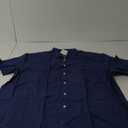 J.VER Men's Cotton Linen Short Sleeve Shirts Casual Lightweight Button Down Shirts Vacation Beach Summer Tops with Pocket 4XL