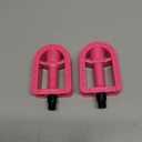 Kid's Bike Pedal 1/2-Inch Bike Pedals 1 Pair Kids Spindle Pedals Resin 12" 14" (Pink,Blue)