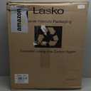Lasko Oscillating Cyclone Pedestal Fan, Adjustable Height, Timer, Remote Control, 3 Speeds, for Bedroom, Living Room, Home Office, 18", Black, 1843
