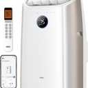 Dreo Portable Air Conditioners, 12,000 BTU AC Unit for Bedroom with Drainage-free Cooling, 46dB Quiet, APP/Voice/Remote, 24h Timer with Fan & Dehumidifier, Smart Standing AC for Room Indoors, AC515S (Starlight)