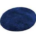 Reyox Plush Shaggy Bath Rug, Contour Mat and Toilet Lid Cover, Soft Microfiber Non Slip Bathroom Rugs Navy Blue Lid Cover
 2 pcs 24'