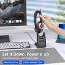 Earbay Wireless Headset, Bluetooth Headset with Microphone Noise Canceling & USB Dongle, Wireless Headphones with Mic Mute/Charge Dock for Remote Work Computer Cell Phone Office Call Meetings Teams