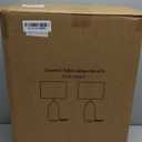 Tall Ceramic Table Lamp Set of 2, White Lamps for Bedroom Farmhouse Rustic Lamp Set Bedside Nightstand Lamps Set of Two Side Table Lamps for Living Room, 22IN (Large)