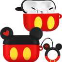 Boaretiu for AirPods Pro/Pro 2nd Generation Case - Cute Kawaii Red Heart with Keychain for AirPods Pro & Pro 2 Case Cover Funny 3D Soft Silicone Fun Cool for Girls Women Teens Boys