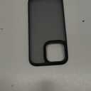 TORRAS Shockproof for iPhone 15 Pro Max Case, 4X Military Grade Drop Proof, Translucent Slim Protective Anti-Scratch Hard PC Back Phone Case for iPhone 15 Pro Max 6.7'', Matte Black Cover