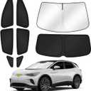 Sunshades for 2021-2025 2026 Volkswagen/VW ID.4 Accessories Windshield Sun Shade Side Rear Window Shade Cover Sun Visor Shield Privacy Protection for Camping Keep Vehicle Cool Black 8PCS