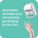 happy coffee light roast ground coffee, 12 oz., notes of cashew & elation, recyclable container, grown & harvested in Colombia, Brazil & Guatemala