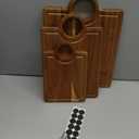 Acacia Wood Cutting Board Set - 3-Piece (14"/12"/9") Solid Wood Cutting Boards with Juice Groove & Handle, Dual-Use Butcher Block for Food Prep & Charcuterie Serving