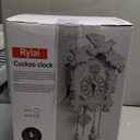 Rylai Cuckoo Clock Vintage Large Wooden Wall Clock Handcrafted 13x9.5 Inch Brown