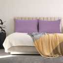 PiccoCasa Pillow Cases Set of 2, Zippered Queen 20x30 Lavender