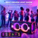 Party Bluetooth Speaker, 300W Peak Powerful Loud Stereo Sound Deep Bass