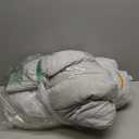 CozyLux Full Size Comforter Set - 3 Pieces Light Grey Soft Luxury Cationic Dyeing Bedding Comforter for All Season, Light Gray Breathable Lightweight Fluffy Bed Set with 1 Comforter and 2 Pillow Shams