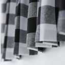 Black & White Buffalo Check Kitchen Tier Curtais 36 inches Long Plaid Gingham Rod Pocket Classic Cafe Curtains Country Farmhouse Kitchen Short Curtains 2 Panels