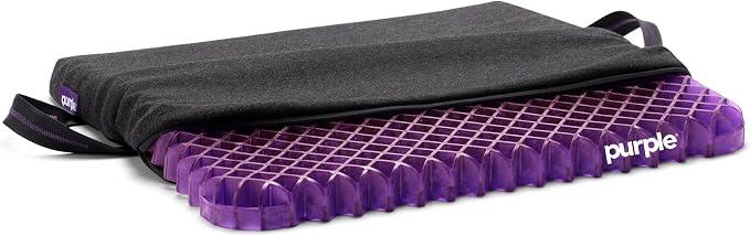 Purple Simply Seat Cushion, Lightweight 1.25" Low-Profile Gel Seat Cushion
GelFlex Grid for Car Seat, Airplane, Desk Chair - Pressure-Reducing, Temperature-Neutral, No-Slip - Made in USA