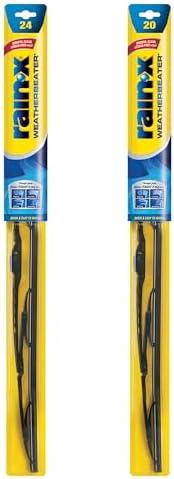 Rain-X 820146 WeatherBeater Wiper Blades, 24" and 20" Windshield Wipers (Pack of 2), Automotive Replacement Windshield Wiper Blades That Meet Or Exceed OEM Quality And Durability Standards