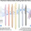 7 x Gel Pens, 7pcs 0.5mm Quick Dry Black Ink Fine Point Smooth Writing Pens, Cute Teacher Work Desk Accessories Office School Supplies Gifts for Men Women Student Nurse, Valentines Day Gifts for Kids (Multicolor & 7 Morandi)