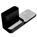 madesmart Drying Stone Sink Station, Fast-Drying Kitchen Counter Organizer, Diatomaceous Earth, Natural Stone Absorption for Sponges & Brushes, Non Slip Base, Carbon