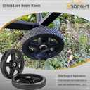 12-Inch Lawn Mower Wheels (2-pack) Fits Most Standard push Lawn Mowers, Inner and outer bearing structure - Includes Bolts, Nuts