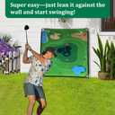 Golf Chipping Game Set  Portable Golf Practice Mat with 28 Balls, 2 Putters, Putting Mat & Carry Bag  Indoor Outdoor Backyard Golf Set for Kids, Dads & Family Fun