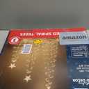 JOIEDOMI 3 Pack Spiral Christmas Tree Lights, 218 LED Outdoor Lighted Tree with Star Topper & Stakes, Christmas Decorations for Yard Porch Patio Garden Holiday Xmas Eve Night Dcor, Warm White