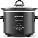 Elite Gourmet MST-350B Electric Slow Cooker, Adjustable Temp, Entrees, Sauces, Stews & Dips, Dishwasher Safe Glass Lid & Crock (3 Quart, Black)