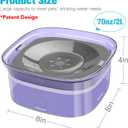 UPSKY 70oz Dog Water Bowl 2L No Spill Dog Bowls Large Capacity Spill Proof Slow Water Feeder, No Splash Dog Bowl Pet Water Dispenser Vehicle Carried Travel Slow Drinking Bowls for Messy Drinkers, Cats