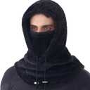 Balaclava Ski Mask Winter Fleece Thermal Windproof Hood Mask, Helmet Cover Cap Neck Gaiter for Men Women Cold Weather