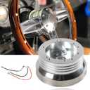 5 & 6 Hole Billet Steering Wheel Hub Adapter (Silver)