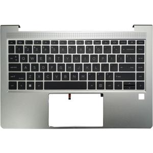 Laptop Replacement Keyboard Compatible for HP Elitebook 640 G10 645 G10 US Layout with Palmrest Upper Cover Backlit N45429-001 JER4BX8TTATP40