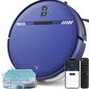 Robot Vacuum Cleaner, Smart Robotic Vacuum Wi-Fi Connected, App Control, Compatible with Alexa and Google Assistant, Automatic Self-Charging Robot Vacuum Perfect for Pet Hair, Carpets and Hard Floors (Blue)