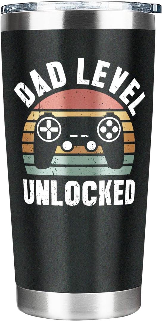 New Dad Tumbler, First Time Dad Gifts, Pregnancy Announcement for Husband Boyfriend, Fathers Day Christmas Birthday Gifts 20 Oz
