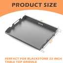 New Upgrade 22 inch Griddle Replacement Top for Most Blackstone 22 inch Tabletop Grill with Rear Grease System, Blackstone 2 Burner Flat Top Gas Griddle Grill Replacement Parts