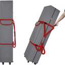 Cuddly Nest Wheeled Canopy Bag Replacement for 10x10ft Pop Up Canopy Tent-Rolling Carry Storage Bag with Sturdy Handles/Buckle Strap and Pocket