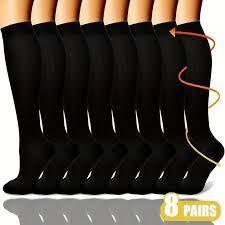 Compression Socks for Women & Men Circulation (8 Pairs)