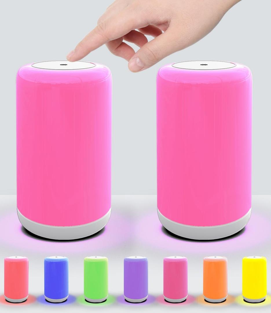 Long Distance Touch Lamps, App and Touch Control WiFi and Bluetooth Setup for Best Friends Couple Family etc, Keep in Touch No Time or Location Limit - Set of 2