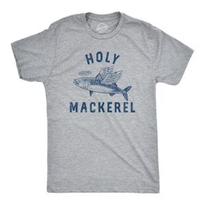 Holy Mackerel funny fishing T-Shirt, Size M